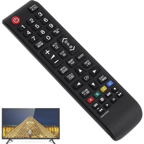 Smart 433 MHz Black Universal Remote Control Replacement Fit for Samsung AA59-00786A AA5900786A LCD LED Smart TV Television