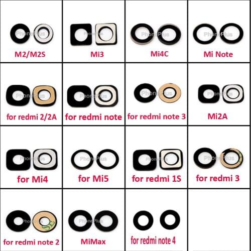 1PC Glass Lens Rear Back Camera lens Cover for Xiaomi Mi4 Mi Note 3 Mi5 for Redmi Note 4 2 3 2A