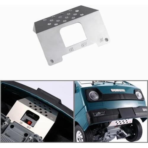 WPL-D12 1/10 SUZUKI CARRY RC minivan truck metal chassis armor front anti-collision plate