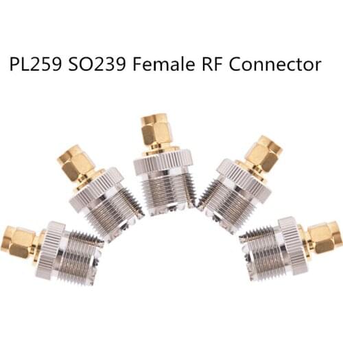 1pc SMA Male Plug to UHF PL259 SO239 Female RF Connector Adapter Cable