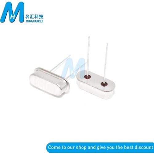 10Pcs/lot HC-49S Crystal Oscillator 4.096MHZ DIP-2 4.096 Mhz 4.096M Oscillator Quartz Resonator