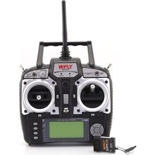 2.4GHz WFLY WFT07 Channel Remote Controller WFR07S 2.4GHz 7ch receiver For Rc Airplane boat helicopter