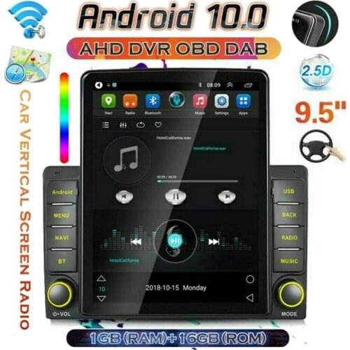 2 Din Android 9.5 Inch Contact Screen Car MP5 Player Stereo GPS Navi Bluetooth Radio FM WiFi Mirror Link