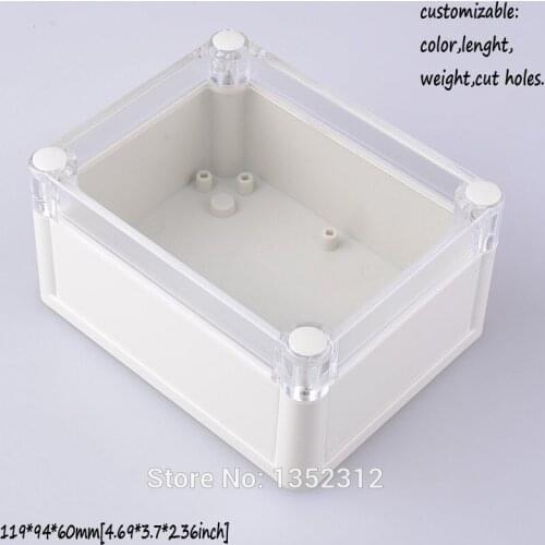 2 pcs/lot 119*94*60mm IP68 waterproof plastic enclosure for electronic DIY project box junction box control box switch box
