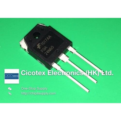 3pcs/lot FQA24N60 TO-3P TO-247 MOSFET N-CH 600V 23.5A