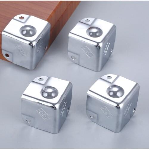 4Pcs 35/40mm Aviation Corners Brackets Toolbox Wooden Case Jewelry Box Metal Edge Corner Protectors Covers Furniture Hardware