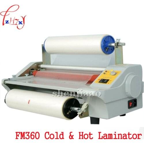A3 Paper Laminating Machine,Cold Roll Laminator ,Four Rollers,Worker Card,Office File Laminator FM360 110v/220v 1PC
