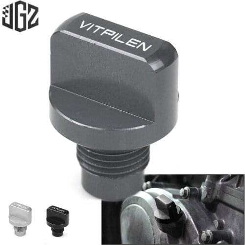 Motorcycle Accessories CNC Aluminum Oil Drain Plug Cap Engine Magnetic Cover for Husqvarna Vitpilen 250 2018 2019 2020 2021