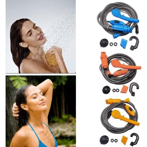 Car Washer Camping Travel Universal Shower Set Portable Electric Pump Indoors and Outdoor for Shower Cleaning Hiking Pet Washer