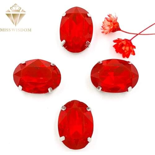 Free shipping Matt Red opal oval shape sew on rhinestones with claw flatback Resin loose rhinestones DIY garment Accessories