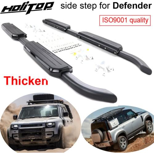 OE running board side step side bar for LR Range Rover Defender 2020 2021,thicken aluminum alloy,load 300kg,guarantee quality
