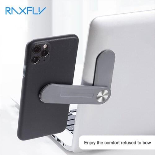 Raxfly Phone Holder for phone Laptop Side Mount Phone Stand Connect Tablet Dual Monitor Display Laptop Screen Support Holder