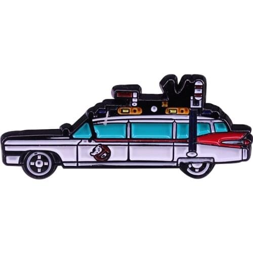 This Ghostbusters enamel pin features the iconic Ecto-1. Get your proton pack ready, its time to catch some ghosts