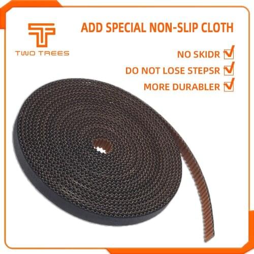 GT2-6mm Pulley Non-slip Rubber Belt And 5m Open Timing Belt Of Add Special Non-Slip Cloth Use To Sapphire Pro Printer Width 6mm