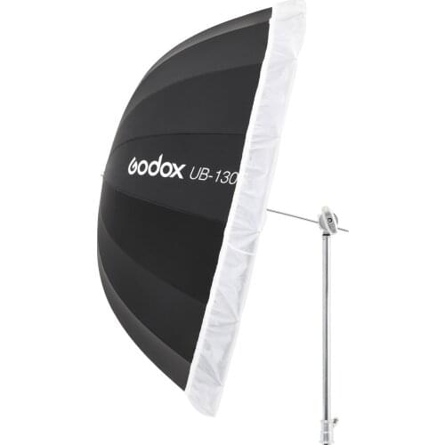 Godox UB-85D 85cm White Parabolic Reflective Transparent Soft Umbrella Studio Light Umbrella with Black Silver Diffuser Cover
