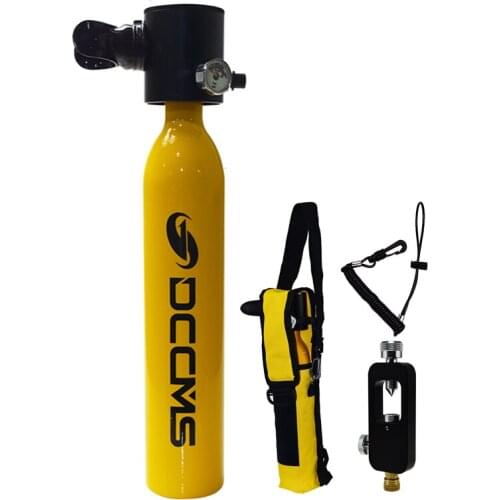 0.5L Scuba Diving Cylinder Mini Oxygen Tank Set Respirator Air Tank Hand Pump for Snorkeling Breath Diving Equipment