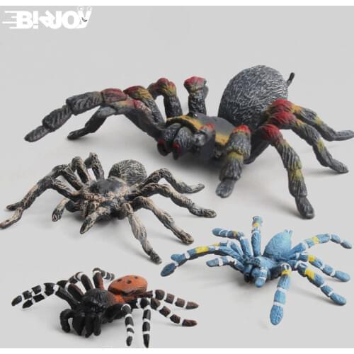 Simulation Wild Insect Animal Spider Hexapod PVC Models Children Kids Educational Toys Home Decoration Figurine