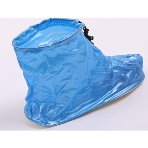 PVC New 1Pair High Quality Waterproof Rain snow Cover Cycle Rain Boots Flat Slip-resistant Overshoes Rain Gear for Shoes