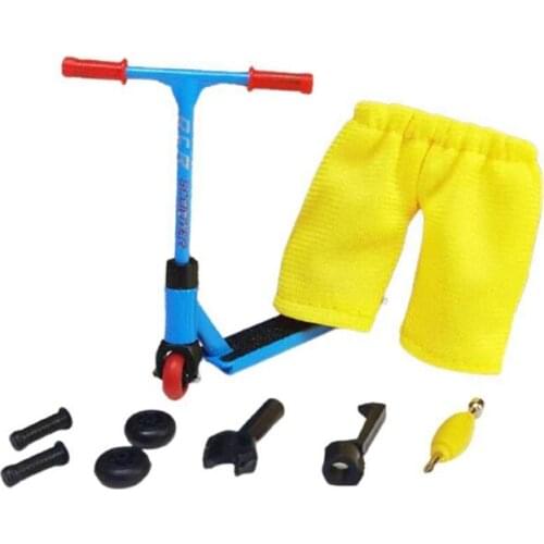 Novel-Mini Skateboard Finger Alloy Finger Scooter Scooter Model Finger Board Accessories Mini Skateboard Finger Toy