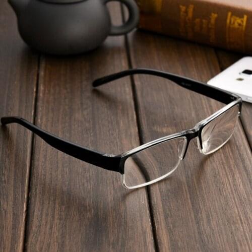 Reading Glasses 2017 Men Women Resin Clear Lens Black Half Frame Presbyopia Eyeglasses 1.0 1.5 2.0 to 4.0 R80