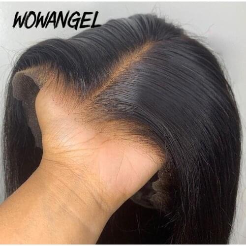13x6 Lace Frontal Human Hair Wigs Pre Plucked Glueless Brazilian Straight 4X4 Lace Closure Wig Brazilian Remy Lace Frontal Wigs