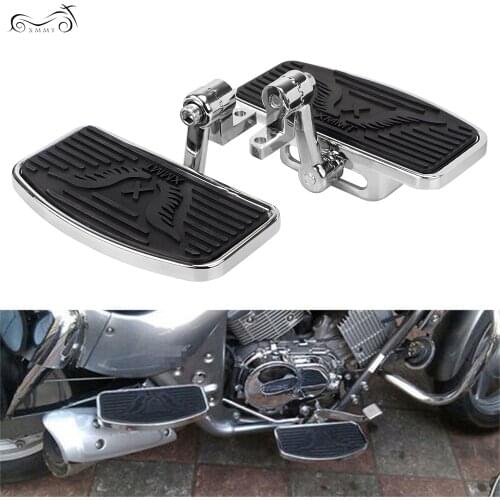 Driver Front Rider Foot Pegs Floorboards Footboard Motorcycle For Harley Sportster 883 1200 Dyna Fat Bob Super Glide Custom FXDC