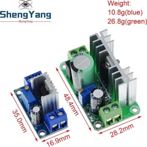 LM317T DC-DC Adjustable Converter Buck Step Down Circuit Board Module Linear Regulator Power Supply with rectifier filter