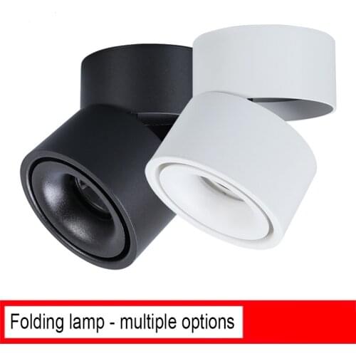 Surface Mounted LED Downlight Ceiling Spot lights For Living Room 12W Adjustable Ceiling Lighting For Kitchen Bathroom Light