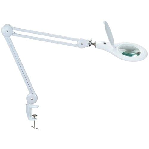 High Quality 5D(2.25X) magnifying lamp Desktop clip-on magnifier lamp with 12W LED Light Wide-Angle Magnifier work table Lamp