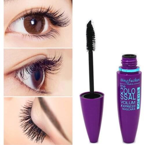 1 Pc Brand Black Mascara False Eyelashes Colossal Volum Express Make Up Eyes Waterproof Mascara