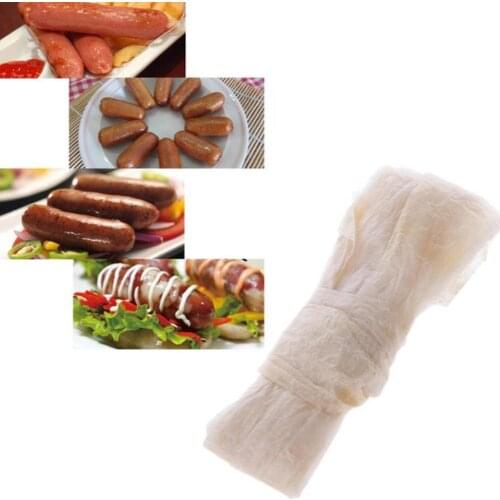 10PCS 2.5m/8.2ft Dry Fine Sheep Sausage Casing DIY 28/30 Shell Sichuan Sausage Coat For Hot Dog Sausage Stuffer Dropshipping