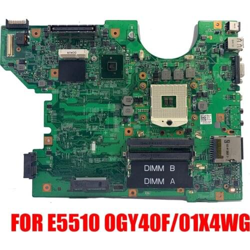 100% Test Good Work E5510 motherboard for DELL E5510 Main board 8.4EQ10.011 CN-0GY40F 48.4EQ05.011 CN-01X4WG HM55 DDR3