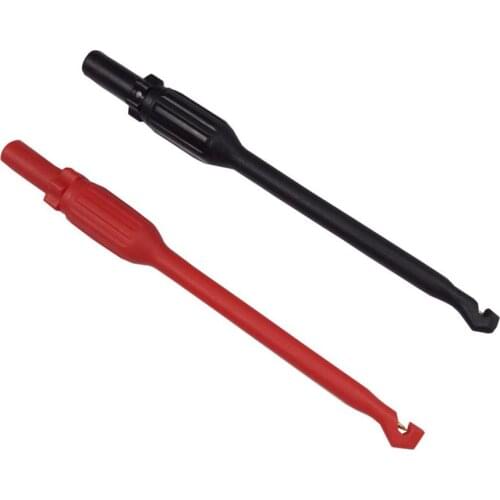 2 Pack Wire Piercing Probe Clip For Auto Diagnostic Tester Tool Multimeter, 4mm Banana Jack Non-destructive Non-broken Wire