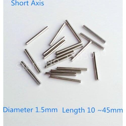 20 pcs Stainless Steel Rod shaft Round Rod Shaft Length 10-45mm * Diameter 1.5mm for RC Toy Car