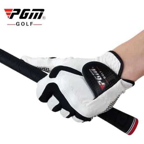 2020 Pgm Golf Gloves Man Left Hand Breathable Anti-Slip Sports Mittens Mens Full Fingers Wearable Single Golfs Gloves D0012