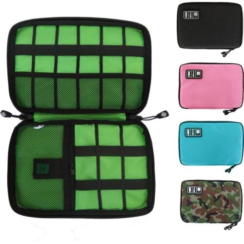 2020 Outdoor Activities Travel Data Lines Backpack Tactical Bags Backpack Tactical Bag SD Card Charger Data Cable Zipper Bag