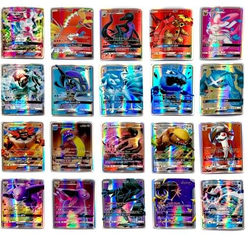 300pcs Pokemons Toy Pokemon Card Toys Gx Non Repeat Shining English Cards Game Battle Carte Trading Children TAKARA TOMY Cards