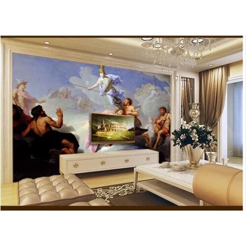 3D wall murals wallpaper custom picture mural Western famous painting of Roman goddess classical oil painting background wall