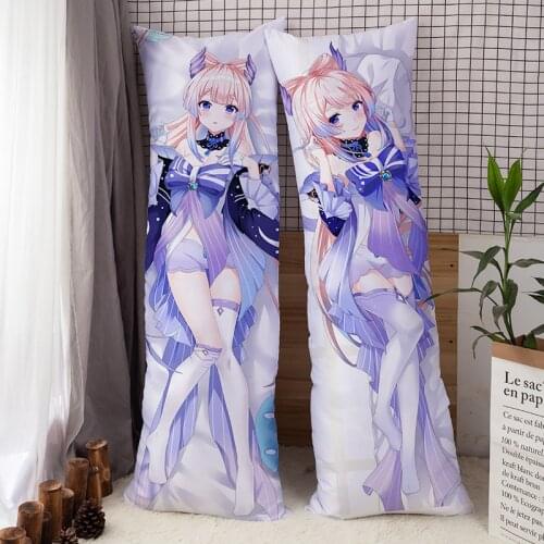 Anime Genshin Impact Dakimakura Eula Raiden Shogun Body Pillow Cover Case 150CM 160CM 180CM Hugging Pillowcase