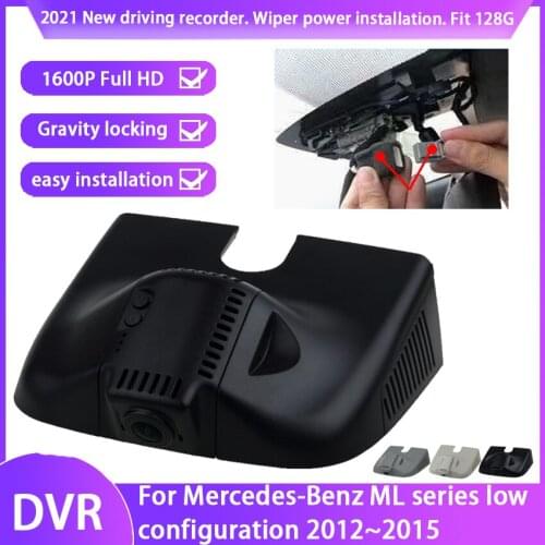 Easy to install Car DVR wifi Video Recorder Dash Cam Camera For Mercedes-Benz ML series low configuration 2012 To 2015 hd 1600p