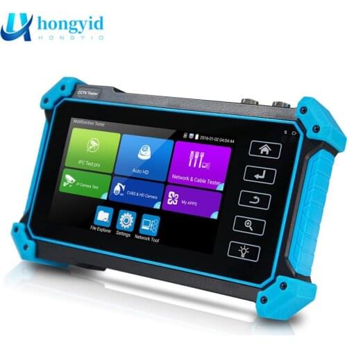 Free Shipping 5Inch Touch IP Camera H.265 4K 8MP AHD TVI CVI CVBS SDI HDMI-in CCTV Tester VGA Monitor PoE Power Output