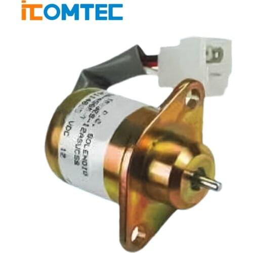 Free shipping Fuel shutoff solenoid for CAT 246 skid steer for Perkins 2848A278 stop solenoid