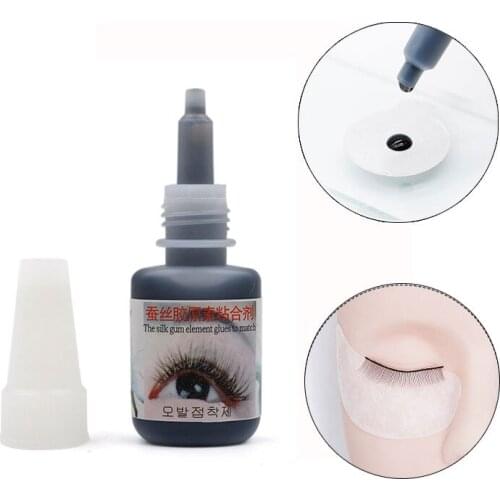 10ml Fast Dry Eyelash Glue For Practice Grafting Eye Lashes Low Odor Eyelashes Extension Glue Adhesive For Training Makeup Tool