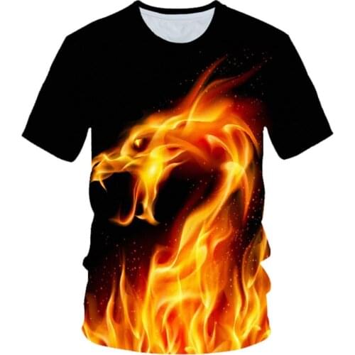 Kids 3D T-shirt Fire Boys Girls Dragon Animal Cat Galaxy Cat Basketball Milk Cup Funny Print T shirt Children Cool Tshirts Tops