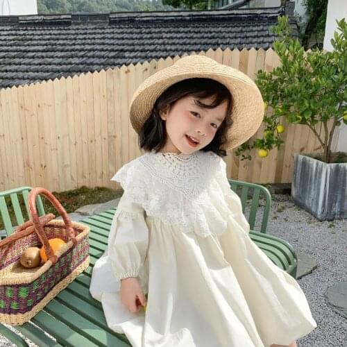 Dibeberabbit Lace Baby Girls Dress Toddler Girls Clothes Princess LongSleeve Kids Ball Gown For Toddler Birthday Party Vestidos