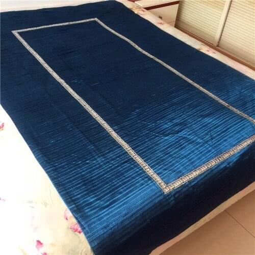 Pleated cloth Elegant Embroidery Table Runner Pastoral Fabric Tea tablecloth, Luxury Table mat table Cover for decoration