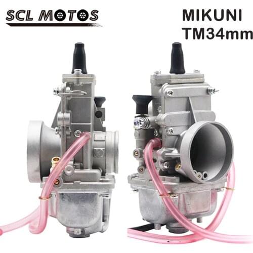 SCL MOTOS Motorcycle Carburetor Mikuni 34mm Carb For HONDA LT250 CR125R CR250R KTM SX125 SX250 KAWASAKI KX125 KX250 Moto Racing