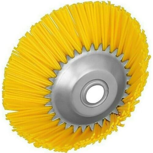 200mm/8 inch Grass Strimmer Head Trimmer Brush Solid Nylon Wire Wheel For Lawnmower Garden Cutter Tools