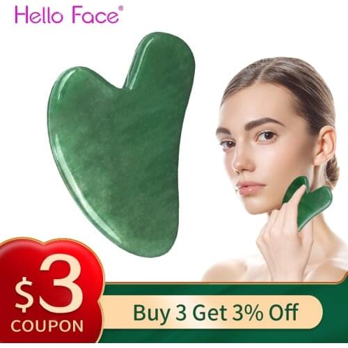 Gua sha Natural Jade Scraper SPA Body Back Guasha Board Portable Body Skin Massager Acupuncture Therapy Gua Sha Scraping Massage