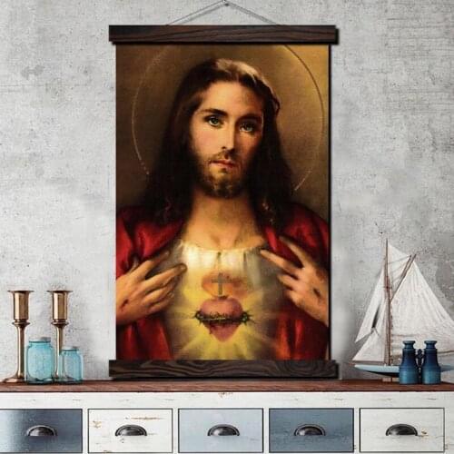 Mary Sacred Heart Jesus 5D Diy Diamond Painting Religion Embroidery Gift Wedding Decoration Picture Of RhinestonesZP-3953